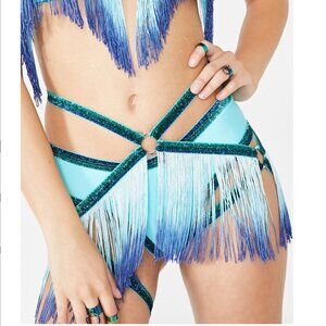 J Valentine Cosmic Cabaret Fringe Harness Bottom (Brand New without underwear)